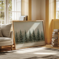 Evergreens Stand Their Winter Watch