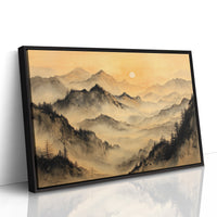 Mountains Rest In Golden Hour