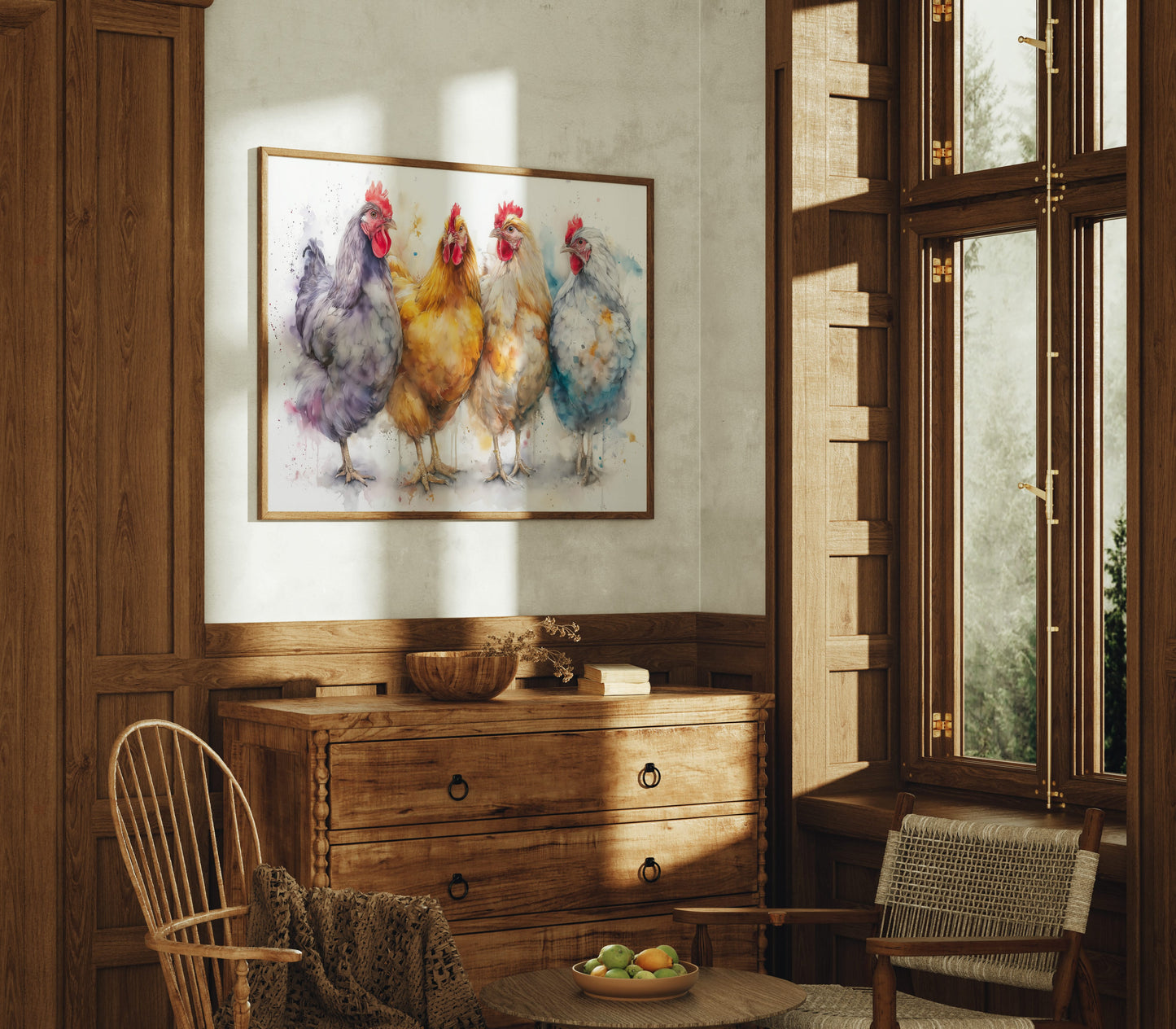 Four Feathered Friends Strolling Together