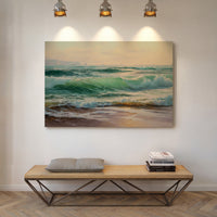 Emerald Waves Chase Golden Shore