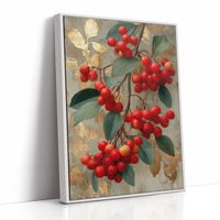 Winterberries and Gold Leaf