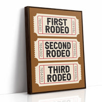 First, Second, Third Rodeo, Western Serif