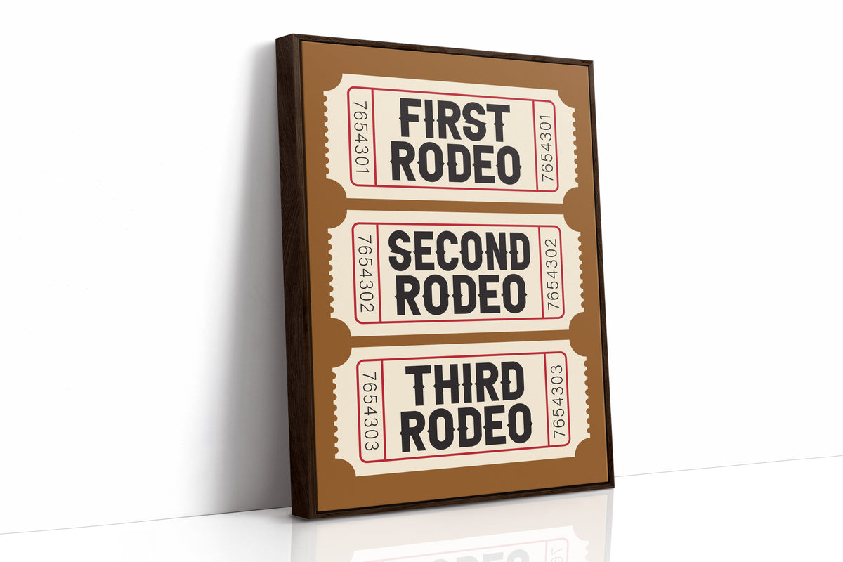First, Second, Third Rodeo, Western Serif