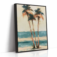 Palms Painted in Palette Knife Gold
