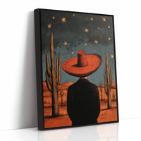 Saguaros Count Stars After Sunset