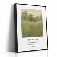 The Truth John 8 Field Scripture Art