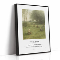 The Life John 14 Pastoral Scripture Print
