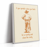 Cowboy Bathroom Humor Speaks Truth