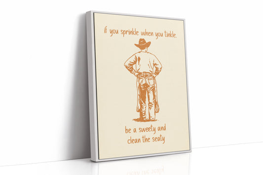 Cowboy Bathroom Humor Speaks Truth