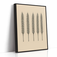 Five Loaves Botanical Wheat Illustration