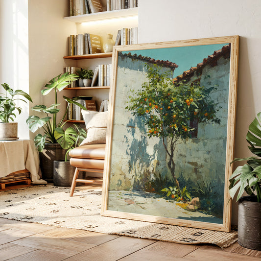 Oranges Beneath the Sunlit Wall