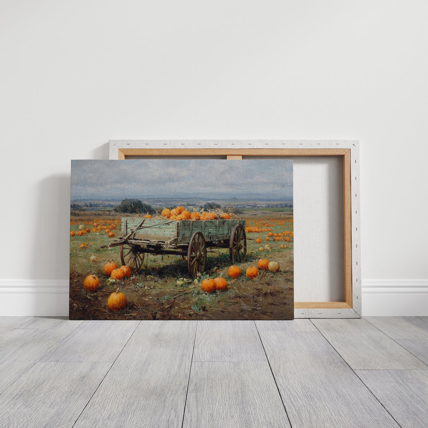 Harvest Wagon Rests In October Light