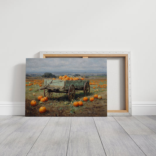 Harvest Wagon Rests In October Light