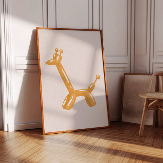 A Giraffe's Playful Journey