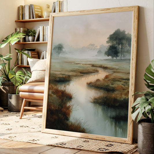 Morning Mist Over Still Waters