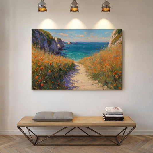 Poppies Dance Along Ocean Trails