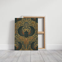Winged Scarab: Egyptian Revival Pattern Study