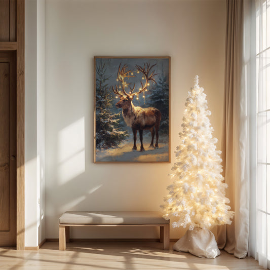 Starlit Antlers Pierce December Night