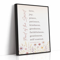Fruit of the Spirit Floral Scripture Print