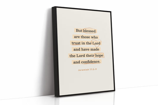 Blessed Trust Jeremiah 17 Scripture Art