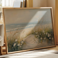Daisies Dance Along Coastal Dunes