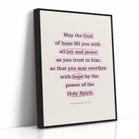 Romans 15 Hope and Peace Scripture Print