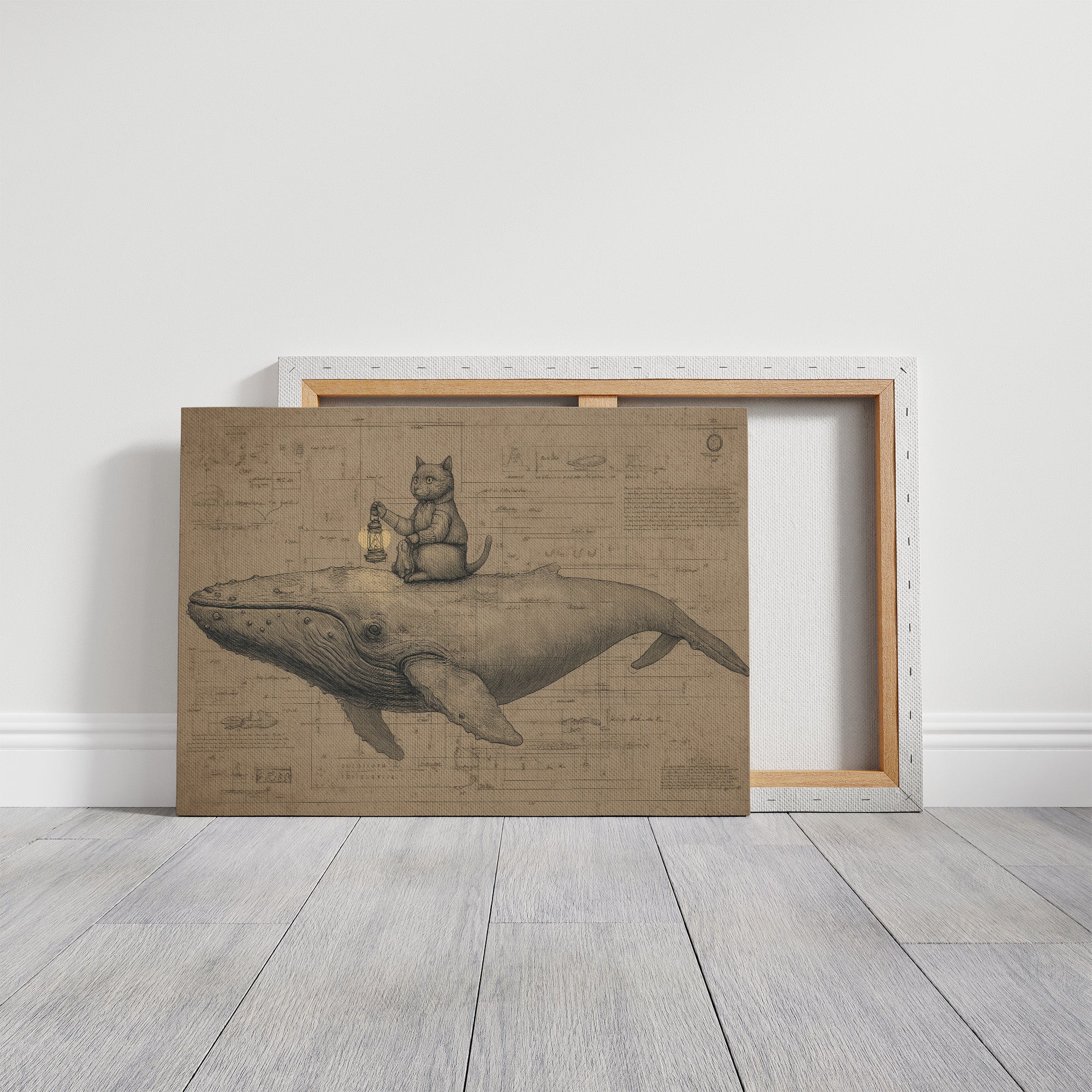 Cat Sailor Charts Ocean Dreams