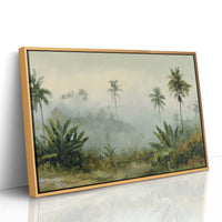 Morning Mist Through Palms