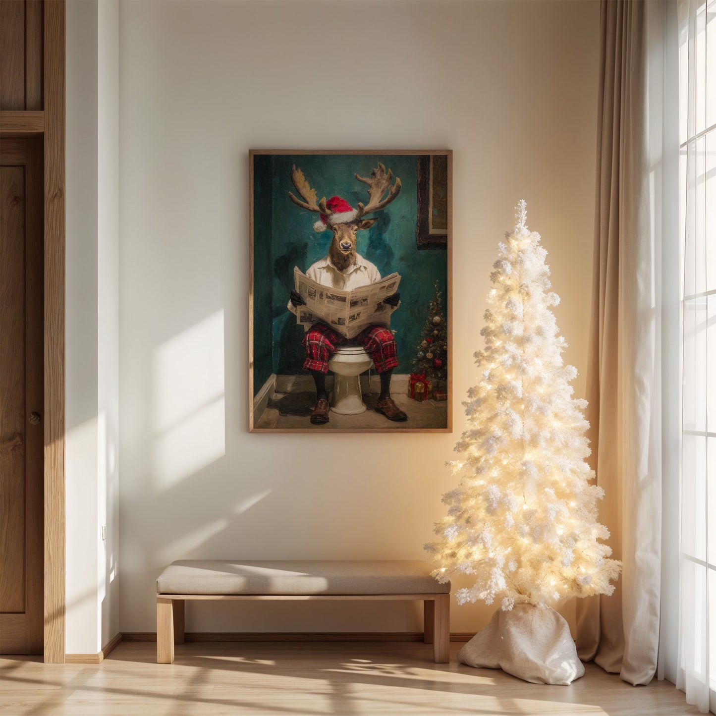 Morning News With Festive Antlers