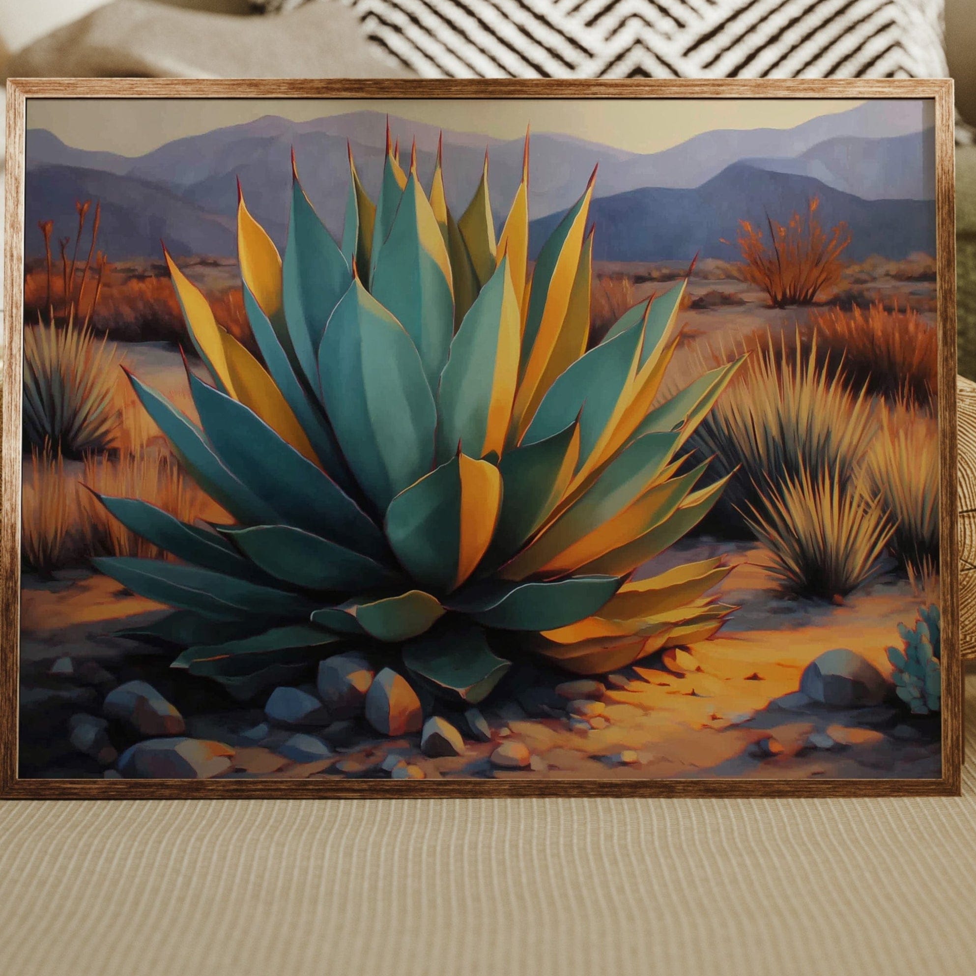 Agave Dances With Desert Light