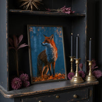 Fox in Frosted Amber Light