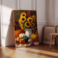 Autumn's Warmth In Sunflower Light