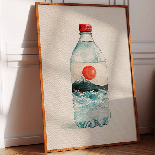 Mount Fuji Flows In Bottle