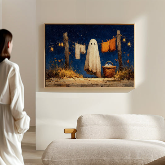 Laundry Day Beneath Starry Skies