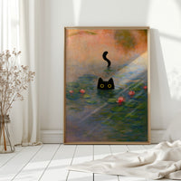Mystery Cat Among the Lilies