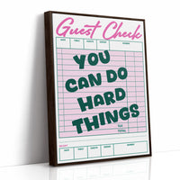 You Can Do Hard Things Guest Check