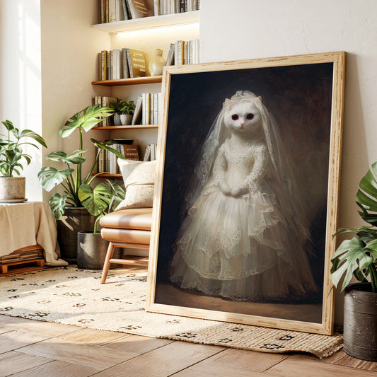 A Feline Bride Awaits the Unseen