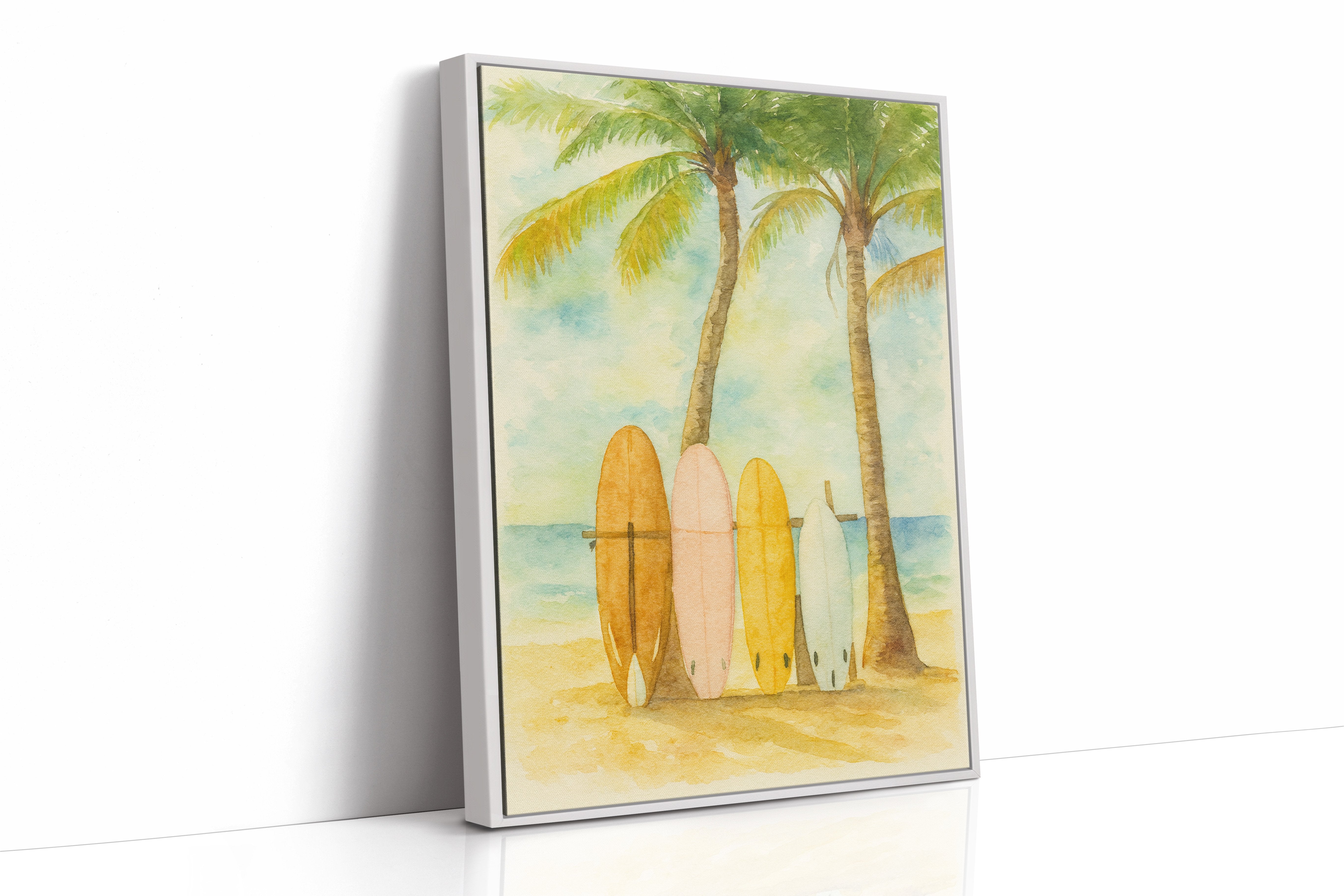 Surf Boards Await Morning Tide