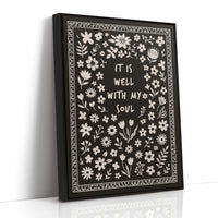 It Is Well With My Soul Floral Print