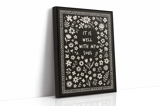 It Is Well With My Soul Floral Print