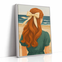 Copper Waves Meet Ocean Blue