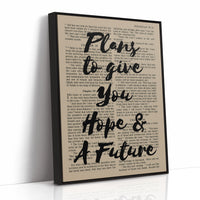 Hope and a Future Scripture Overlay Print