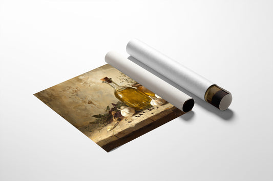 Golden Oil and Garden Herbs