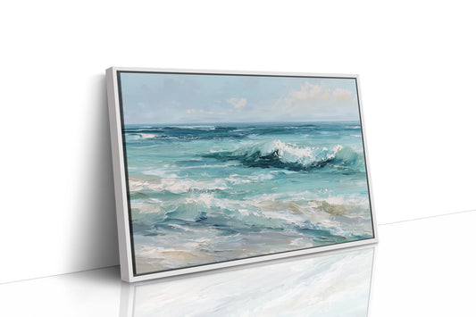 Teal Waves Beckon Morning Light