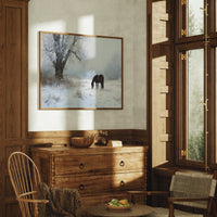 Solitude Grazes Through Winter's Quiet