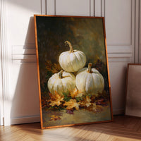 White Pumpkins Dance With Autumn