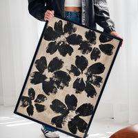 Japanese Ink Floral Print – Bold Brushstroke Blossom Wall Art