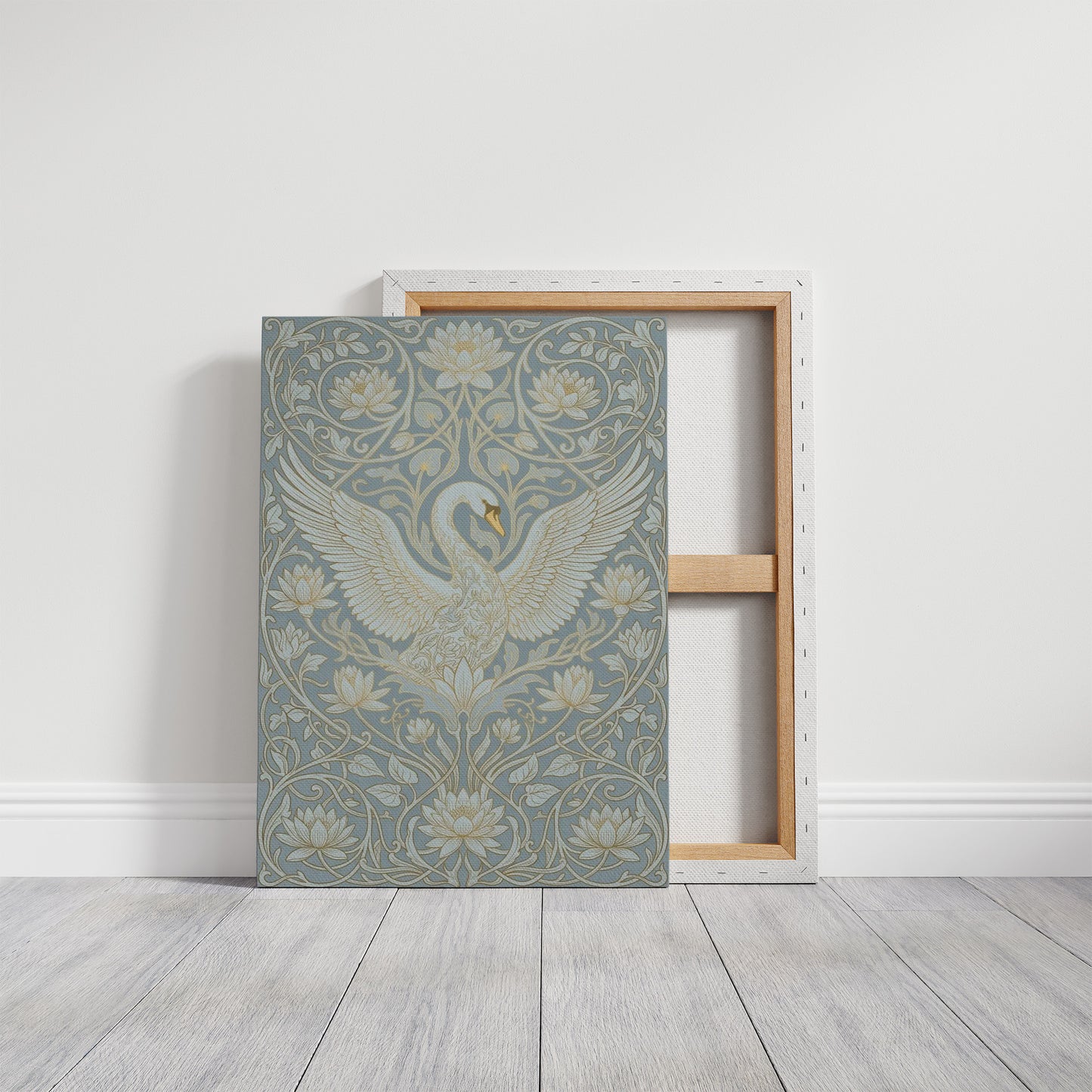 Swan Ascending: Art Nouveau Pattern Study