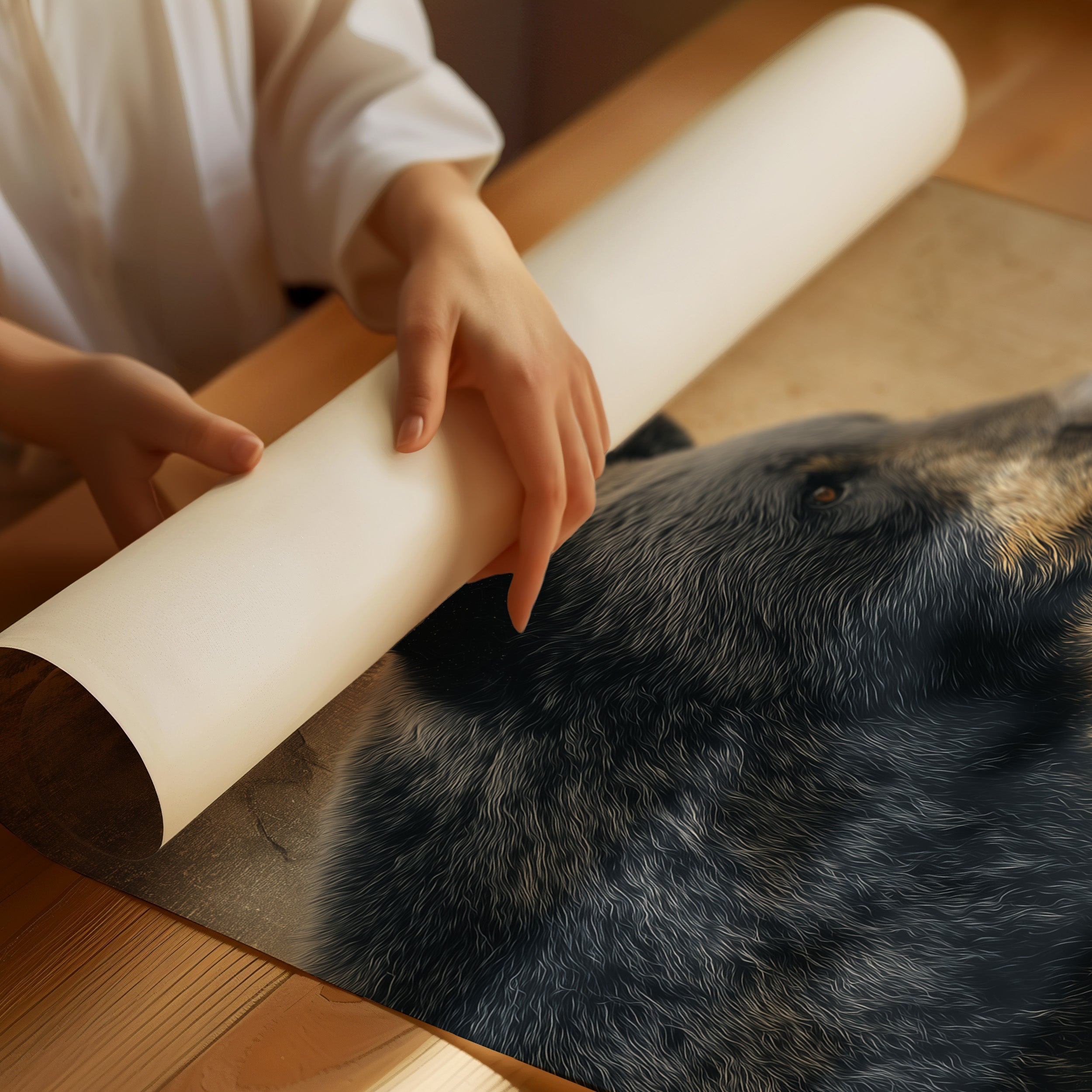 Silent Watch of the Forest Bear