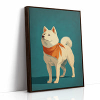 Loyal Companion in Teal and Tangerine